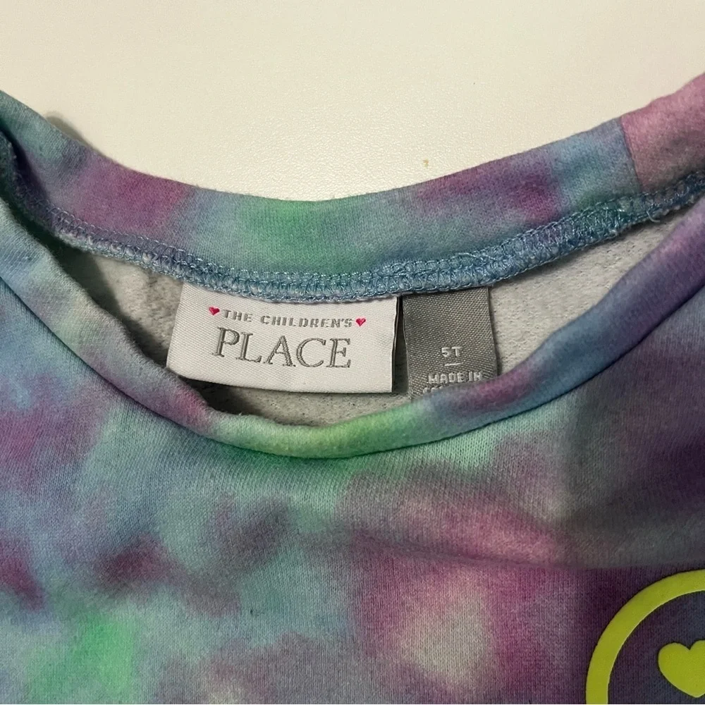The Children's Place Multicolor Tie-Dye Smiley Sweatshirt